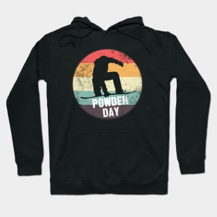 Vintage Powder Day | Snowboarder Hoodie